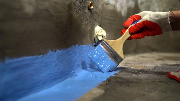 Commercial Waterproofing project at a Sterling, KS business property by SJ Waterproofing Pros